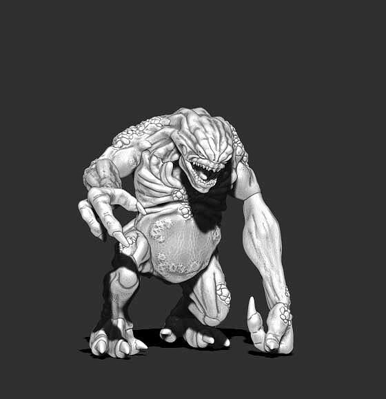 Troll 3D print model - 61 mm STL Model — view 2
