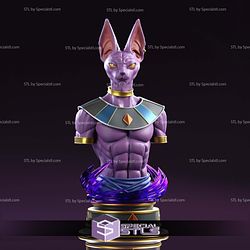 Beerus Sama Bust V2 3D Printer Files STL Model