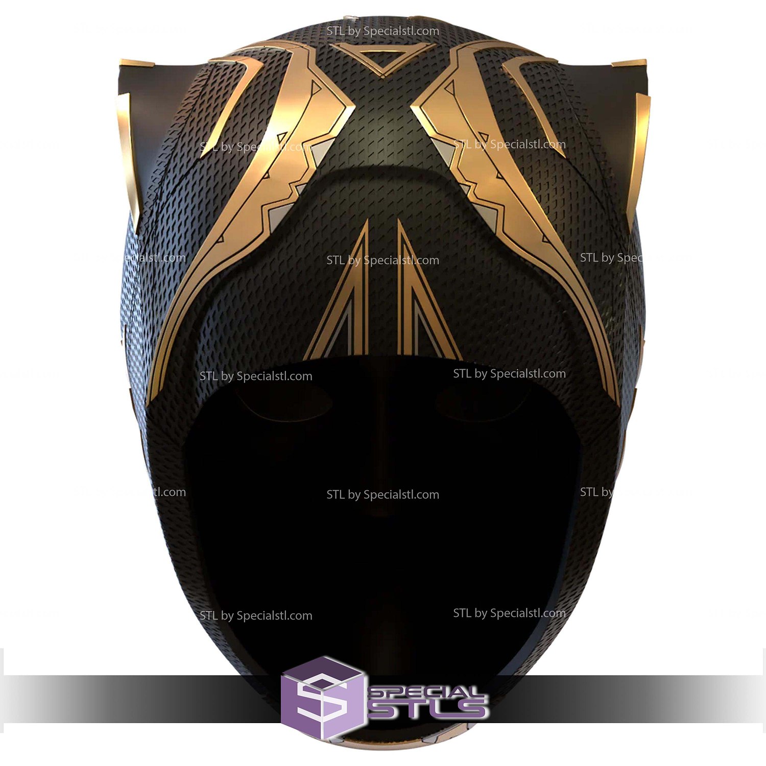 Cosplay STL Files Black Panther Shuri Helmet V2 3D Model — view 4