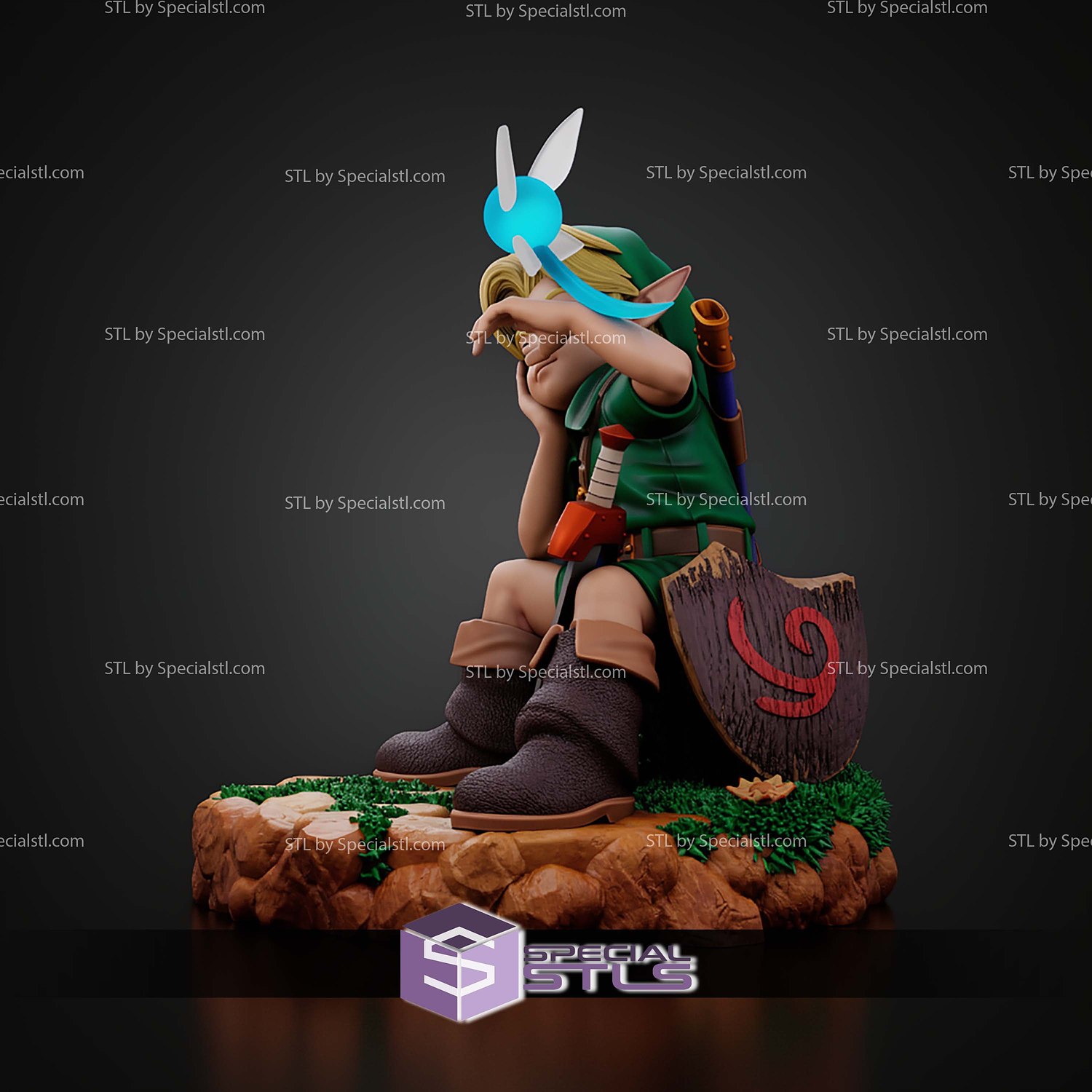 Young Link Jungle STL Files 3D Model — view 2