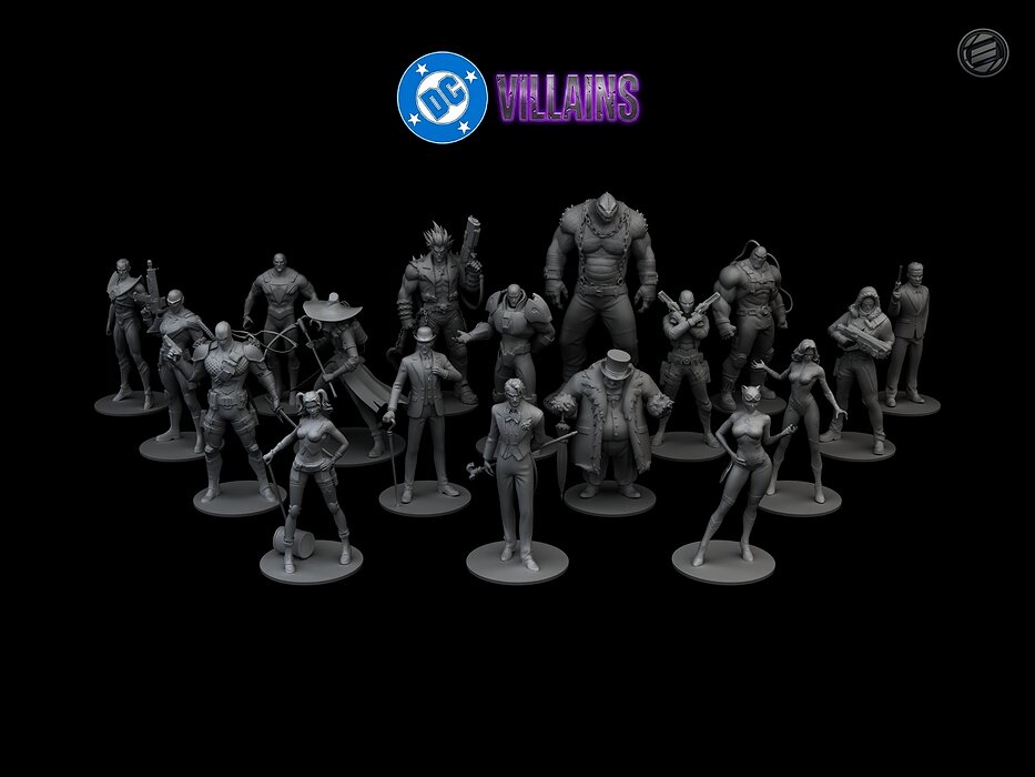 Miniatures - DC Dark Legion 3D STL Model — view 3
