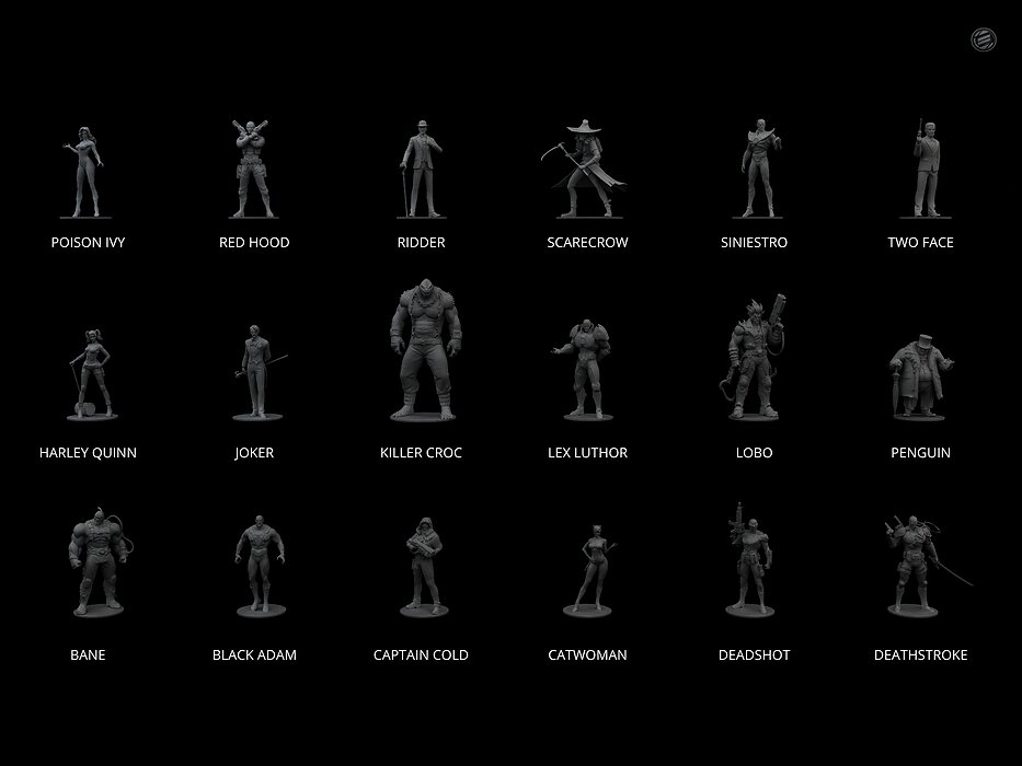 Miniatures - DC Dark Legion 3D STL Model — view 5