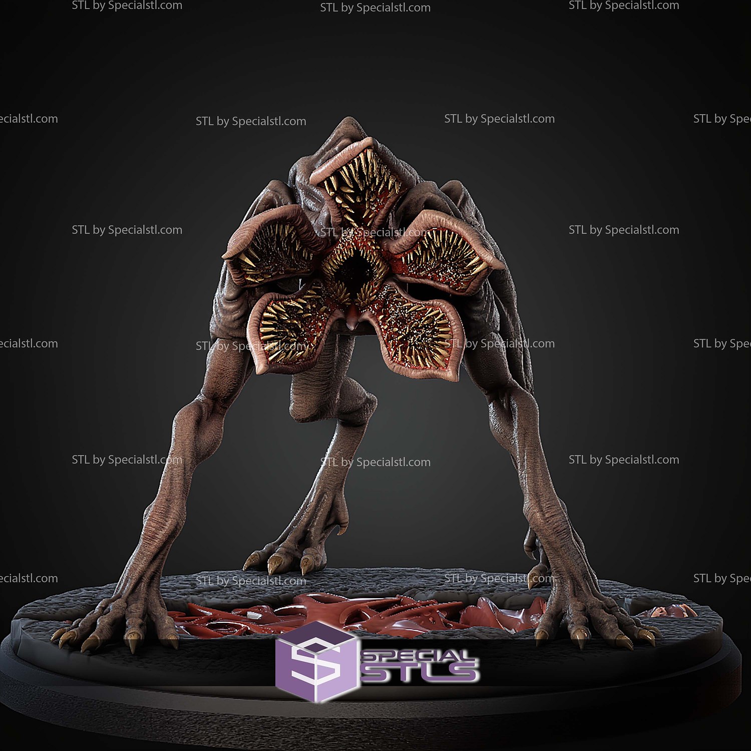 Demodog Stranger Things STL Files 3D Model — view 2