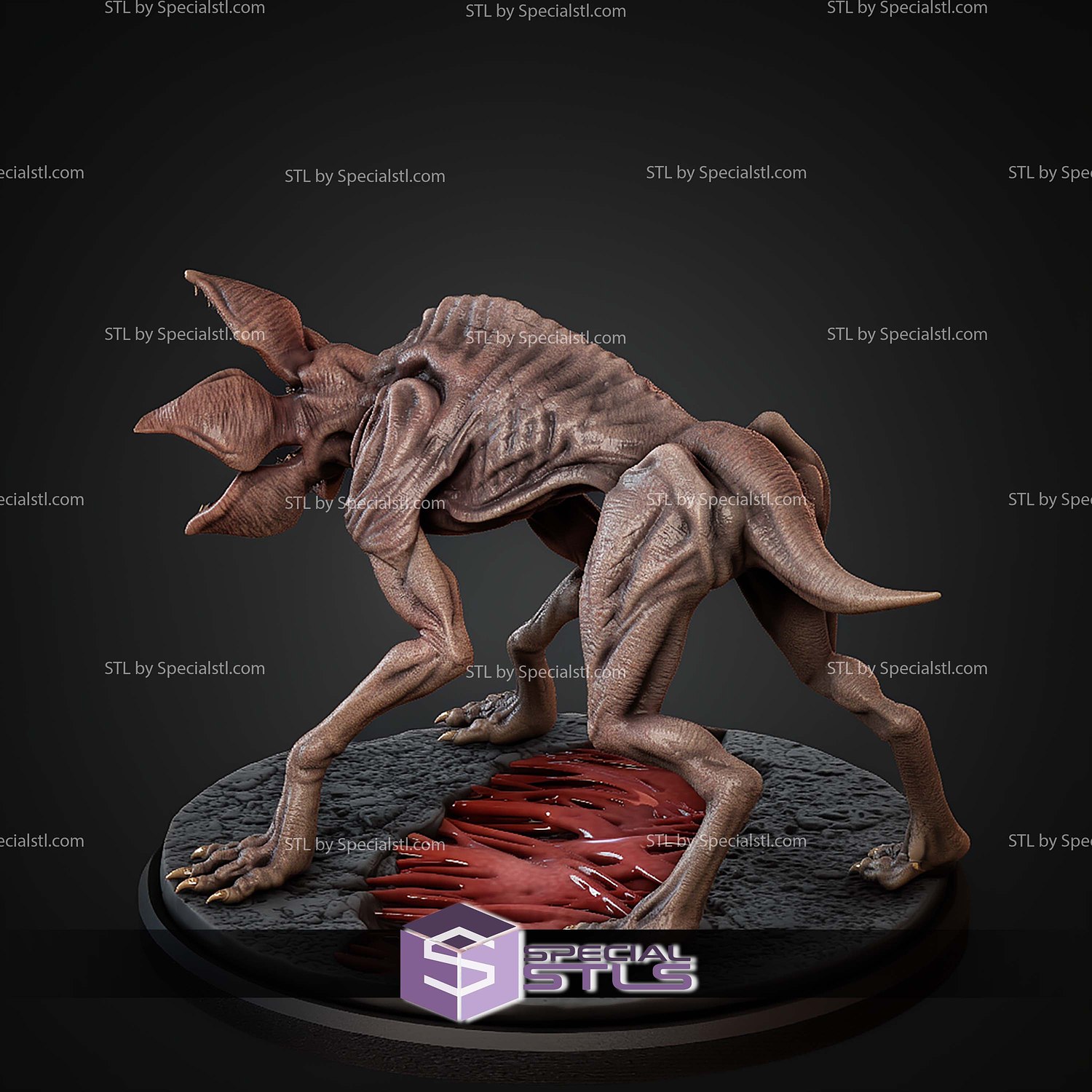 Demodog Stranger Things STL Files 3D Model — view 3