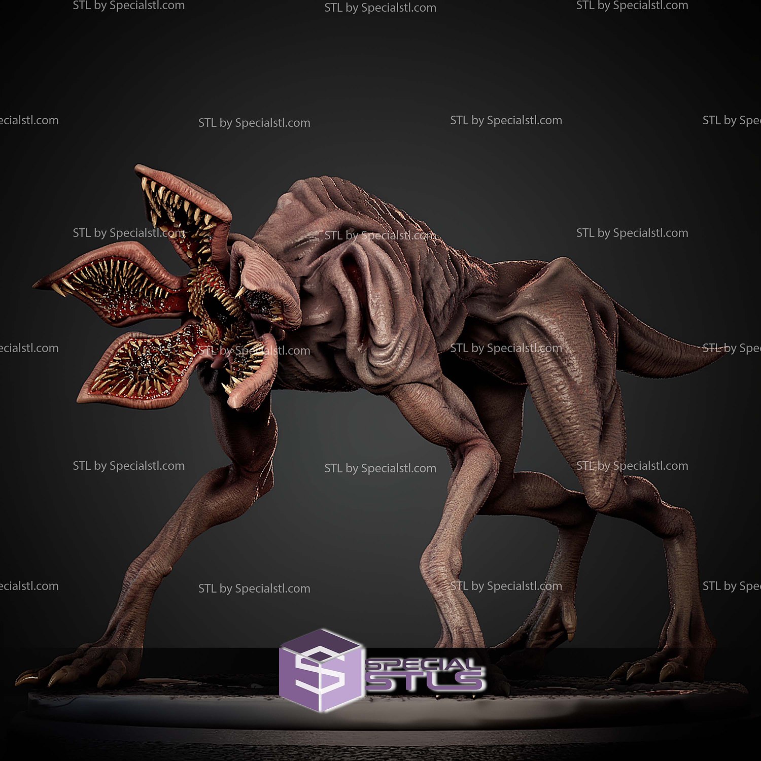 Demodog Stranger Things STL Files 3D Model — view 4