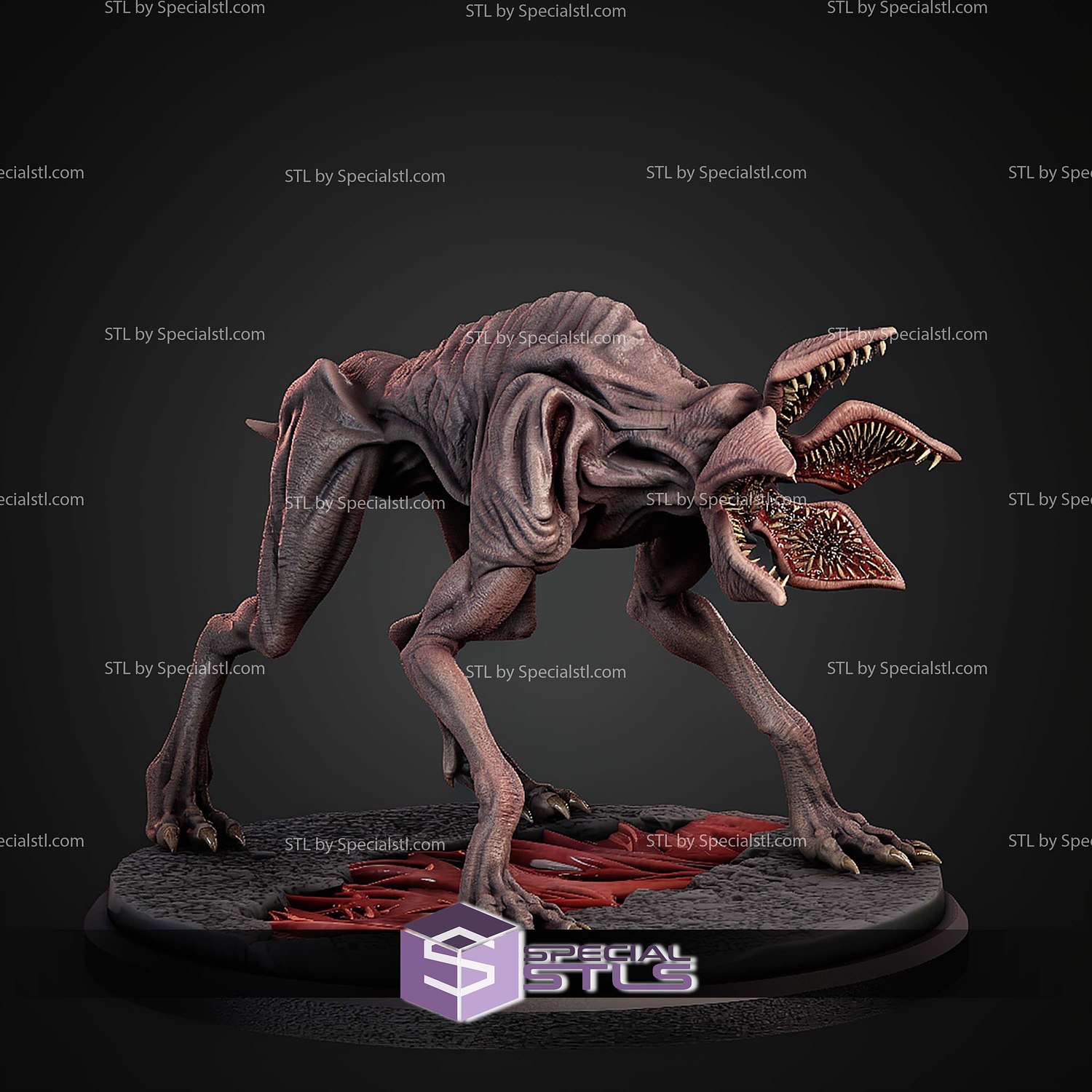 Demodog Stranger Things STL Files 3D Model — view 5