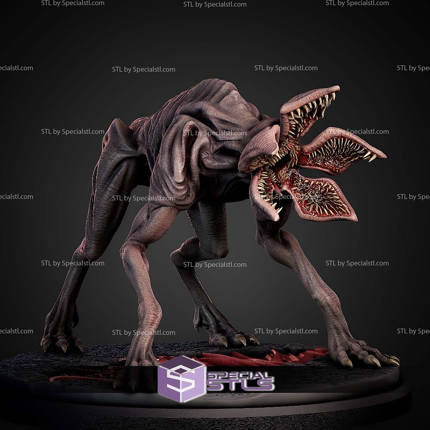 Demodog Stranger Things STL Files 3D Model — view 6