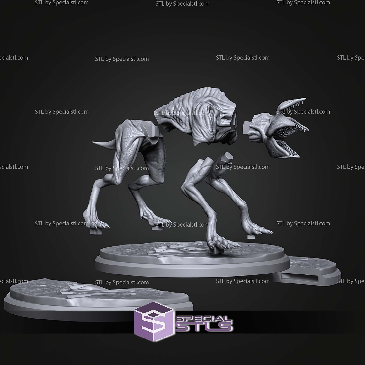 Demodog Stranger Things STL Files 3D Model — view 7