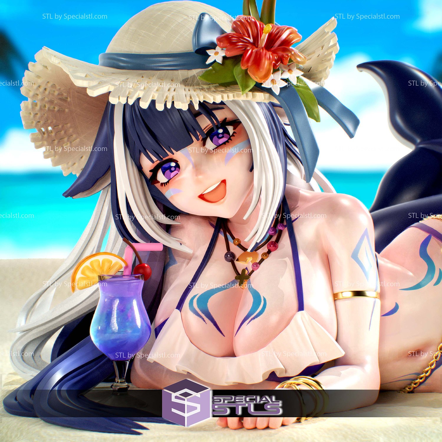 Shylily Virtual YouTuber STL Files 3D Model — view 4