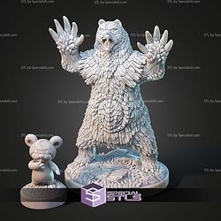 Kaiju Pokemon Ursaring Ursaluna Bloodmoon Ursaluna STL Files 3D Model