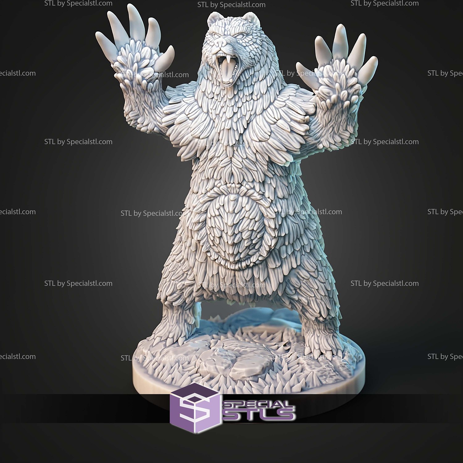 Kaiju Pokemon Ursaring Ursaluna Bloodmoon Ursaluna STL Files 3D Model — view 2