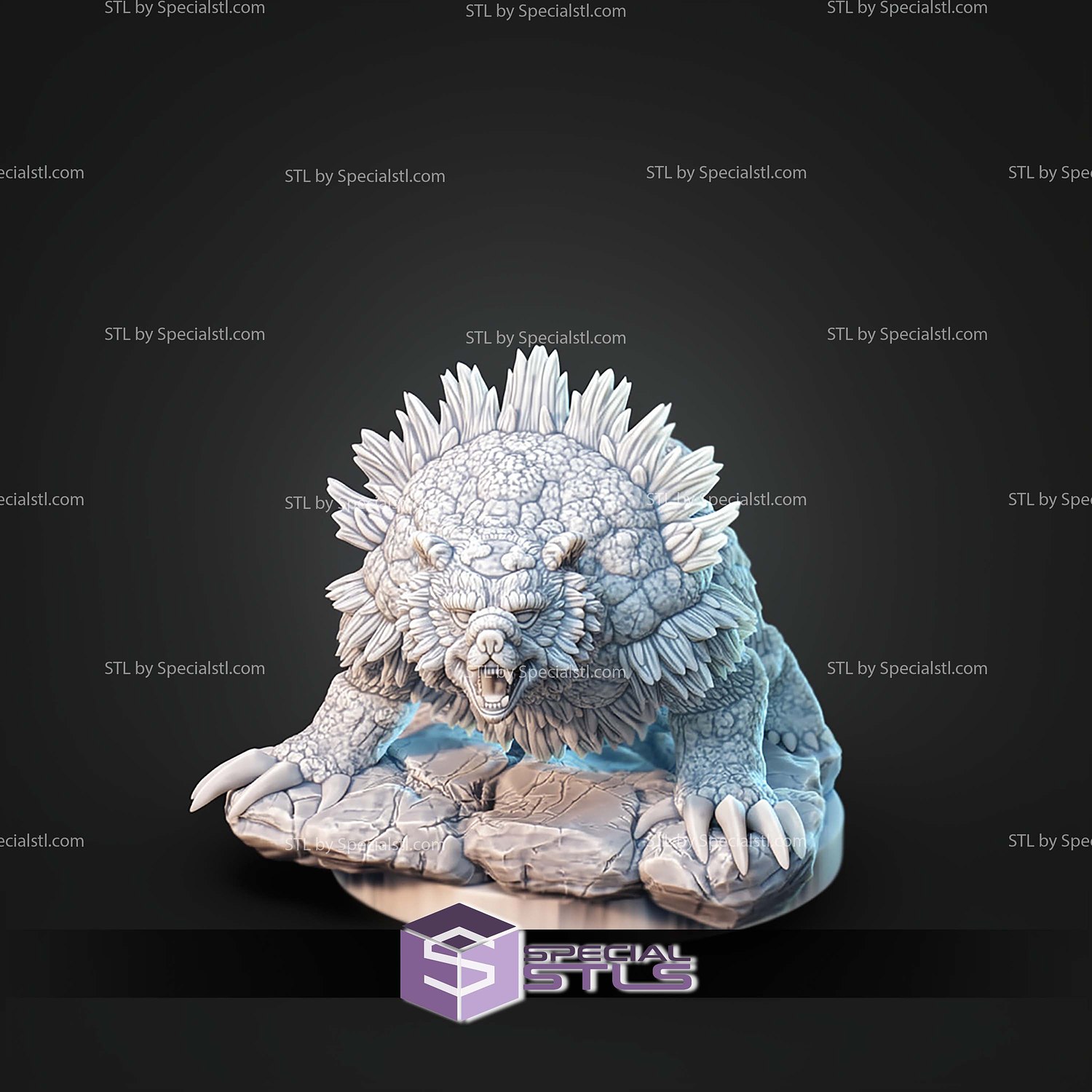 Kaiju Pokemon Ursaring Ursaluna Bloodmoon Ursaluna STL Files 3D Model — view 3
