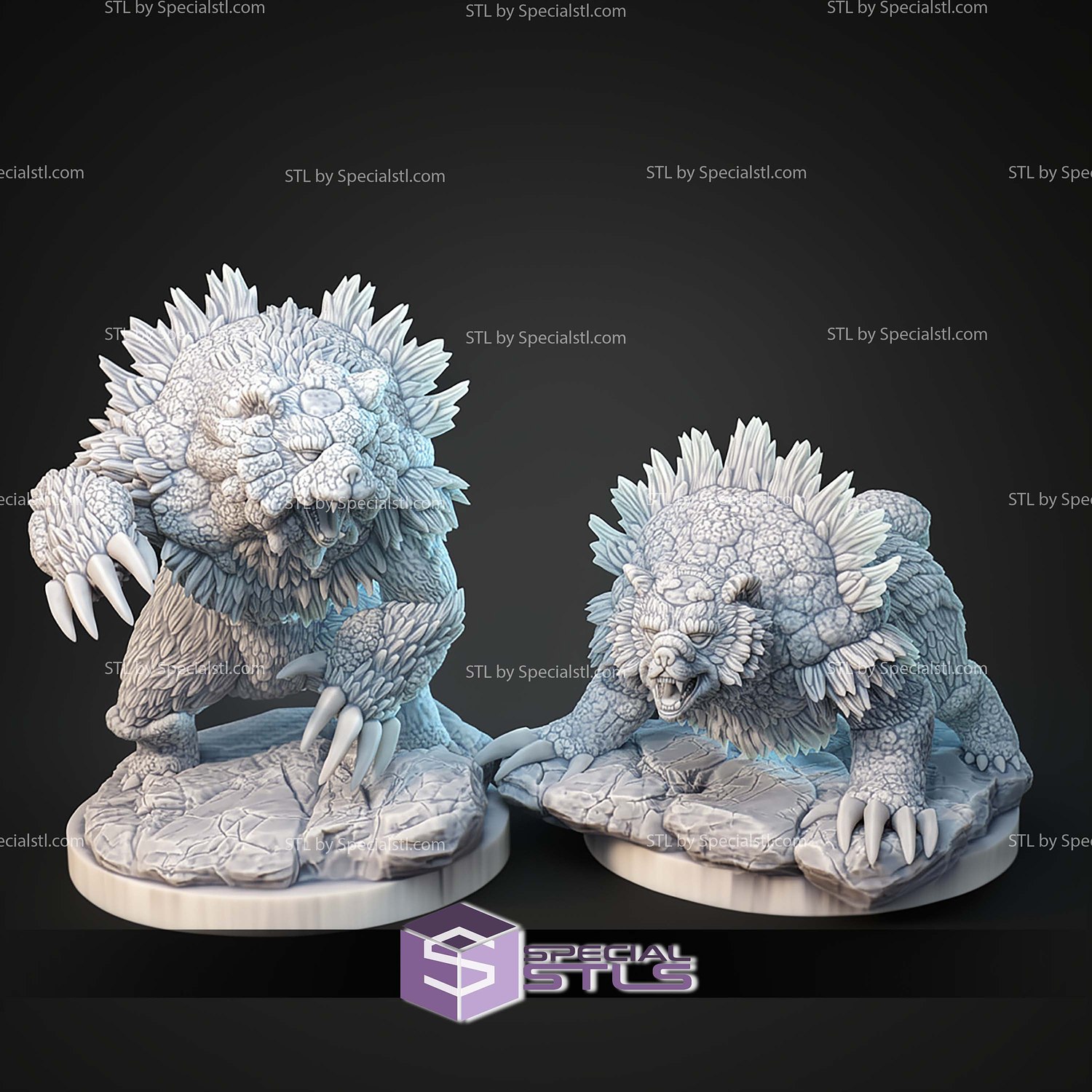 Kaiju Pokemon Ursaring Ursaluna Bloodmoon Ursaluna STL Files 3D Model — view 4
