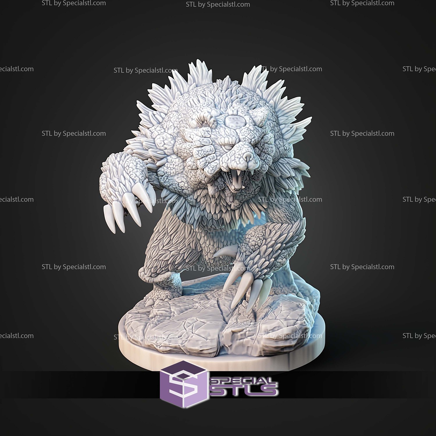 Kaiju Pokemon Ursaring Ursaluna Bloodmoon Ursaluna STL Files 3D Model — view 5