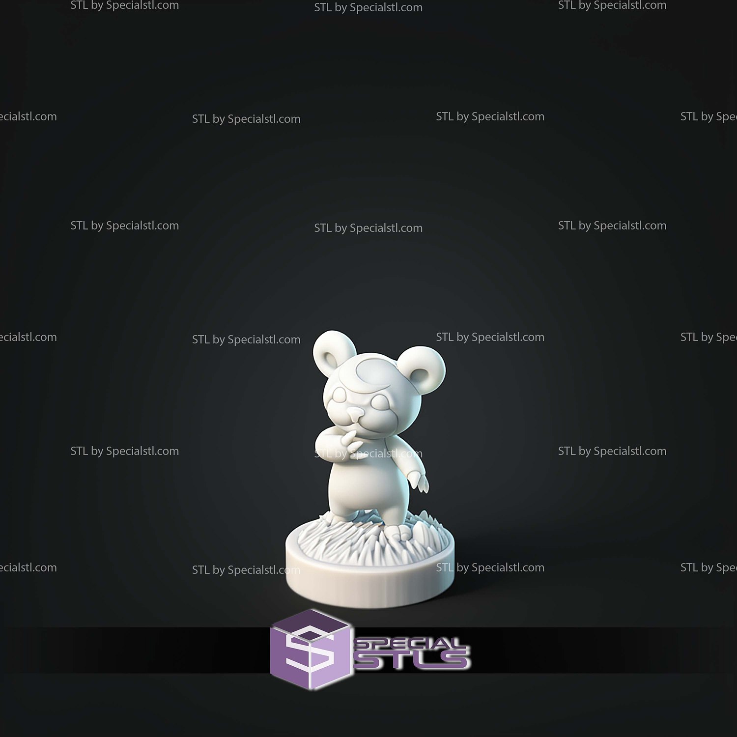 Kaiju Pokemon Ursaring Ursaluna Bloodmoon Ursaluna STL Files 3D Model — view 6