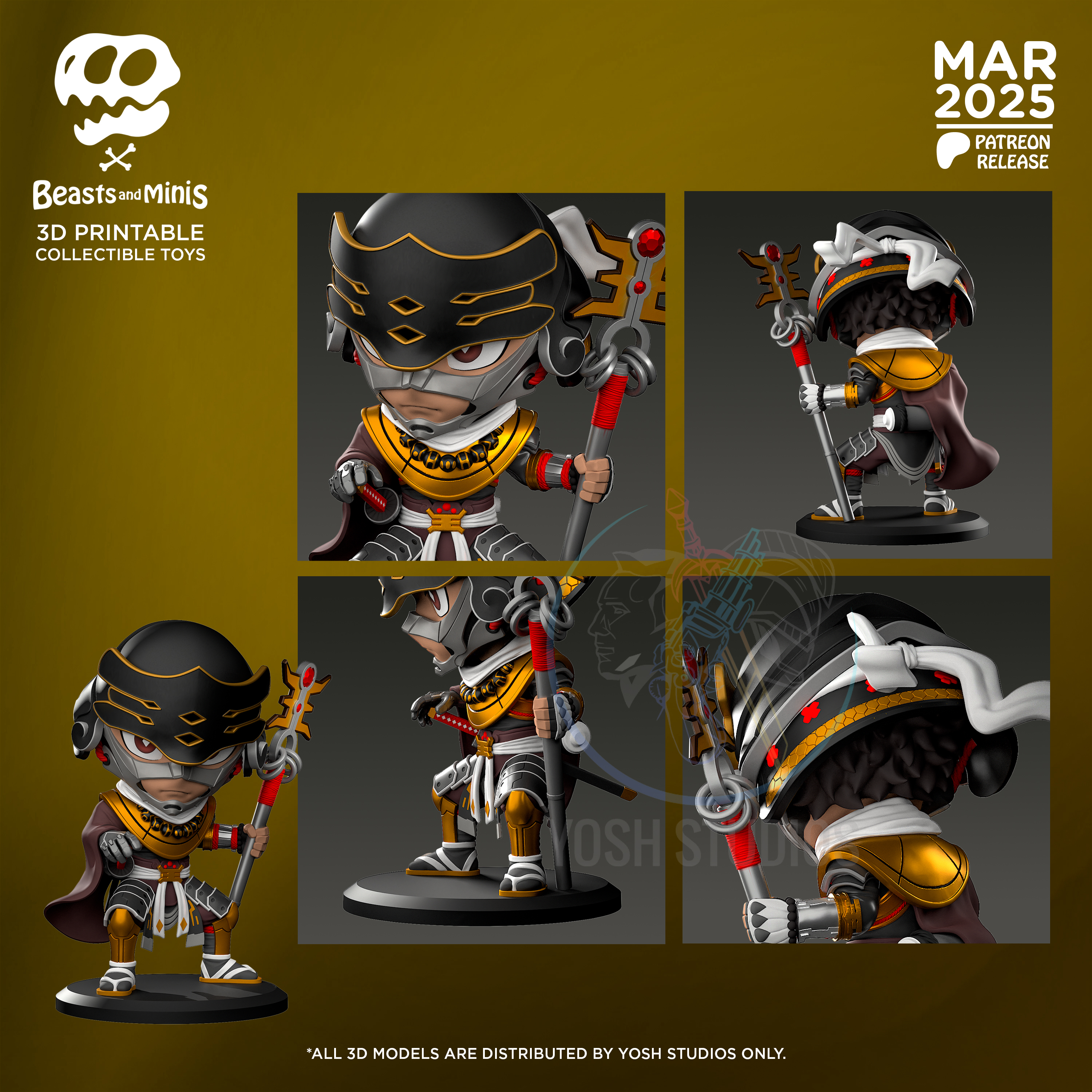 Sengoku Gold Mini 3D Printer File STL Model