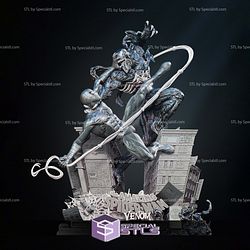 Venom and Amazing Spiderman Diorama 3D Printer Files STL Model