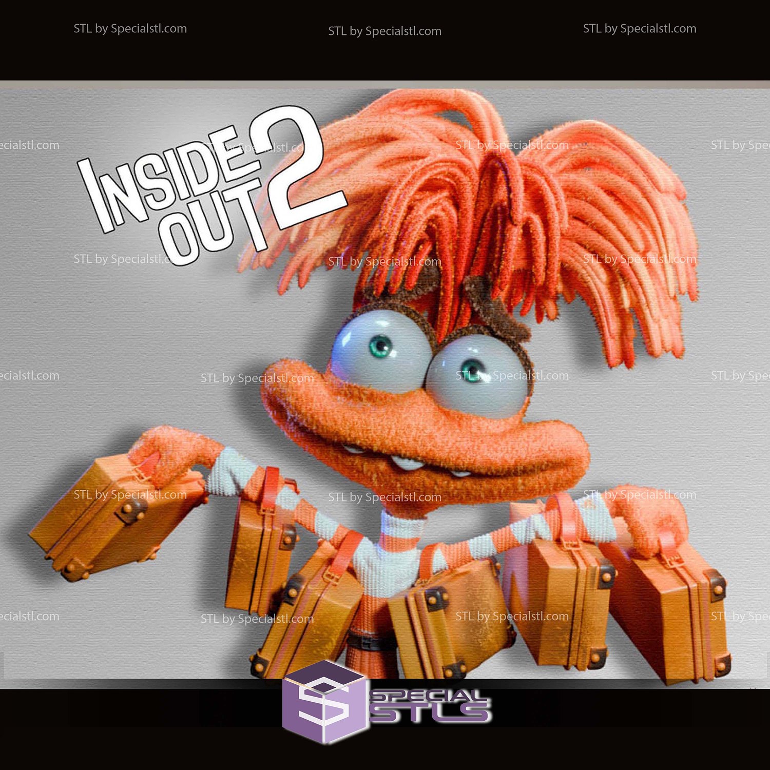 Inside Out 2 Collection Anxiety STL Files 3D Model — view 2