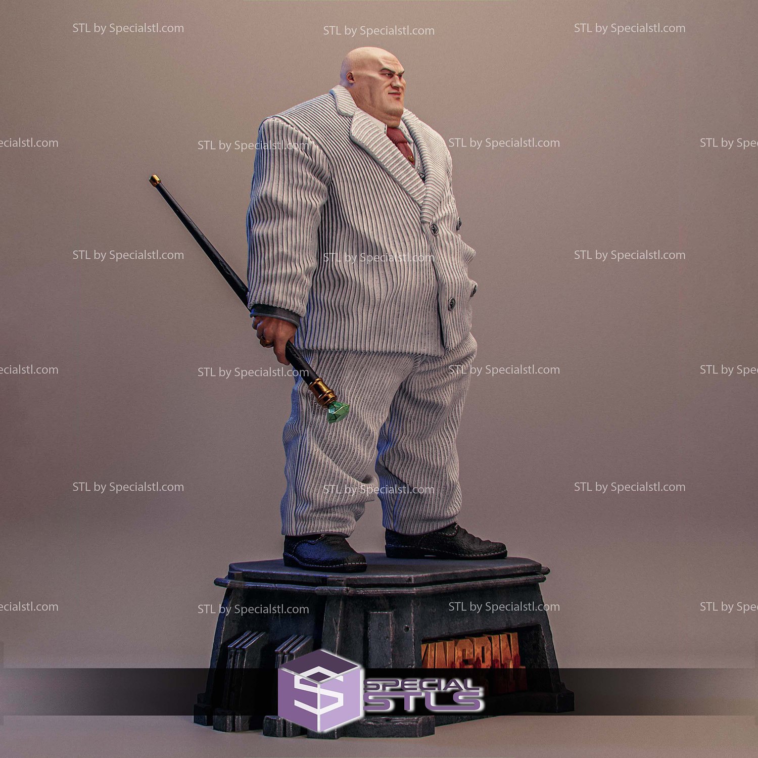 Kingpin New Style Sculptures 3D Printing STL Model — view 2