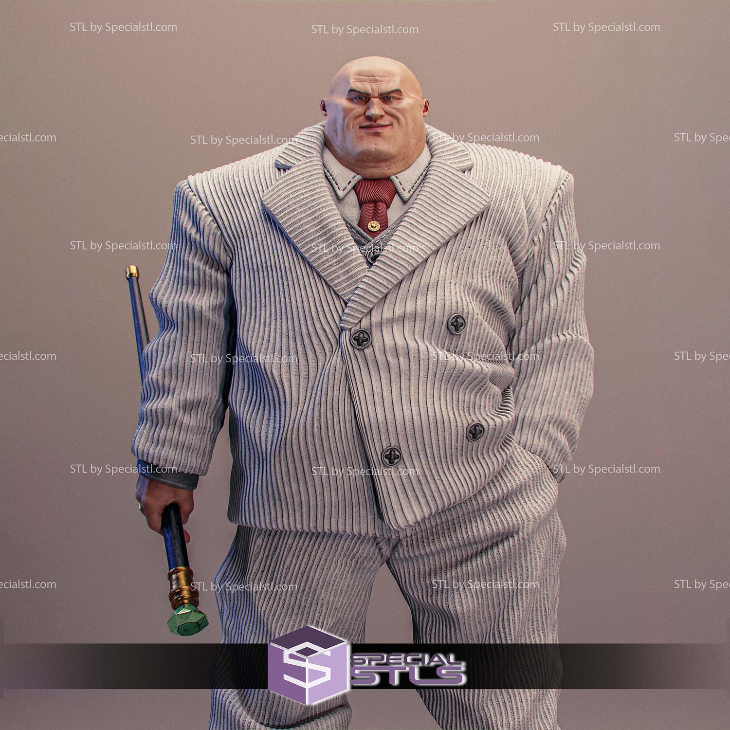 Kingpin New Style Sculptures 3D Printing STL Model — view 5