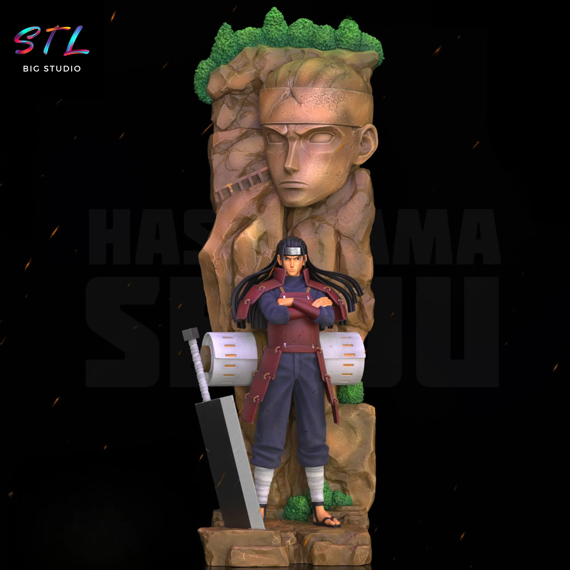 Senju Hashirama STL | Naruto Shippuden | Diorama for 3D Printing Model