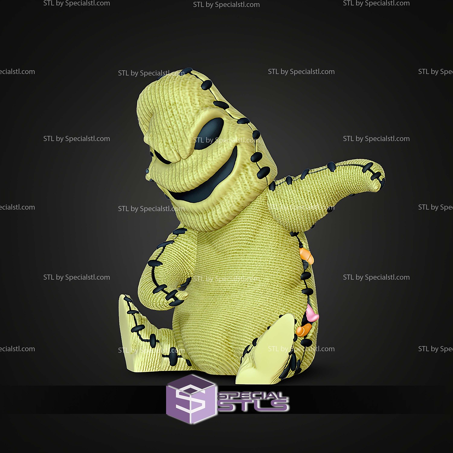 Super Basic STL Oogie Boogie MultiColor 3D Model — view 3