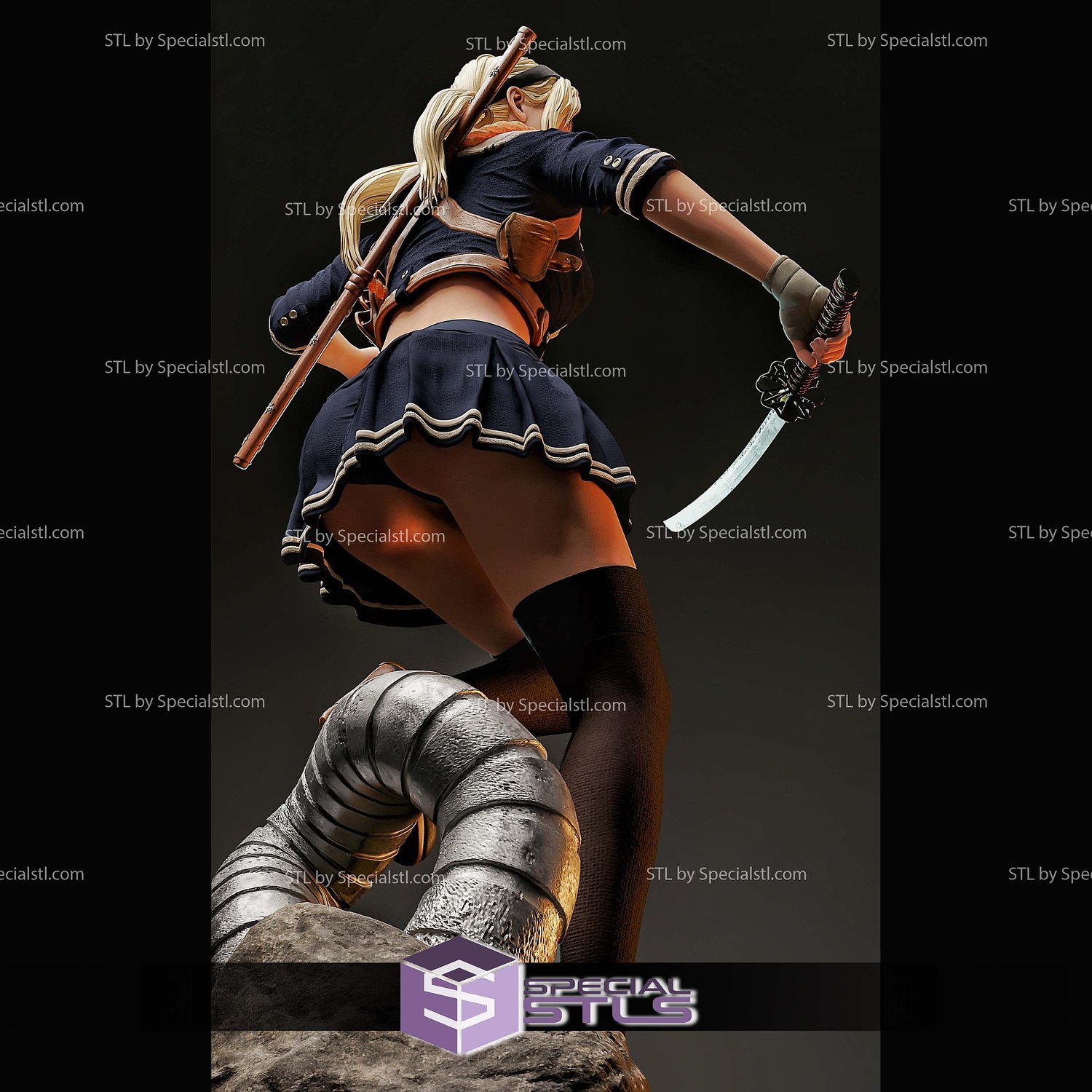 Baby Doll Sucker Punch 1-4 STL Files 3D Model — view 5