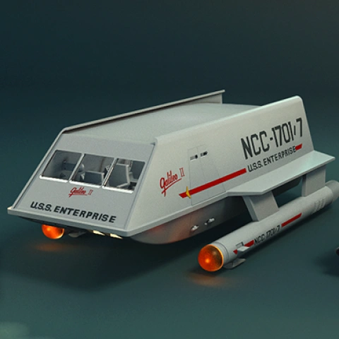 Galileo II Shuttlecraft 3D Printing Model | Assembly + Active STL Model