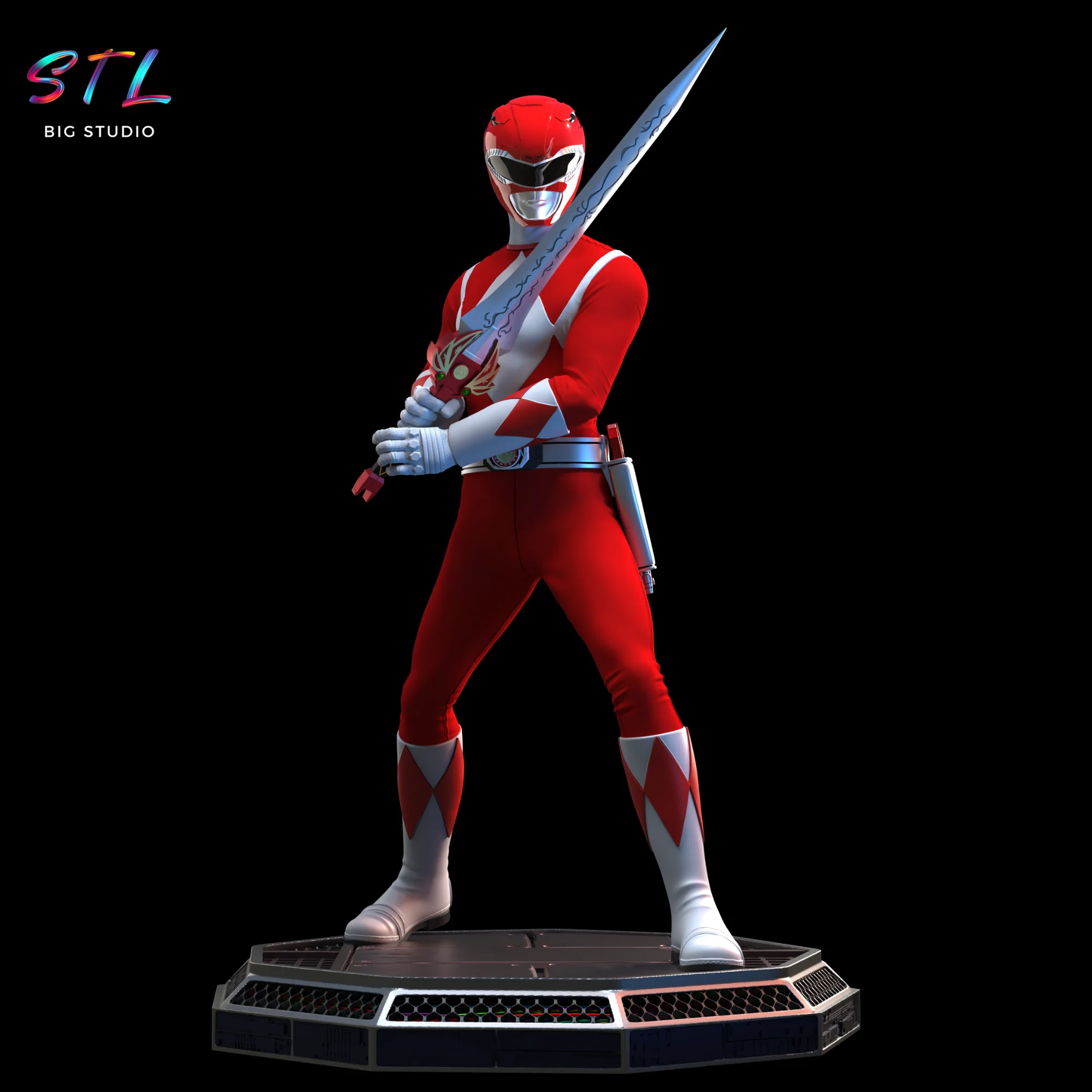 Red Power Ranger STL | 3D Printable Model Model