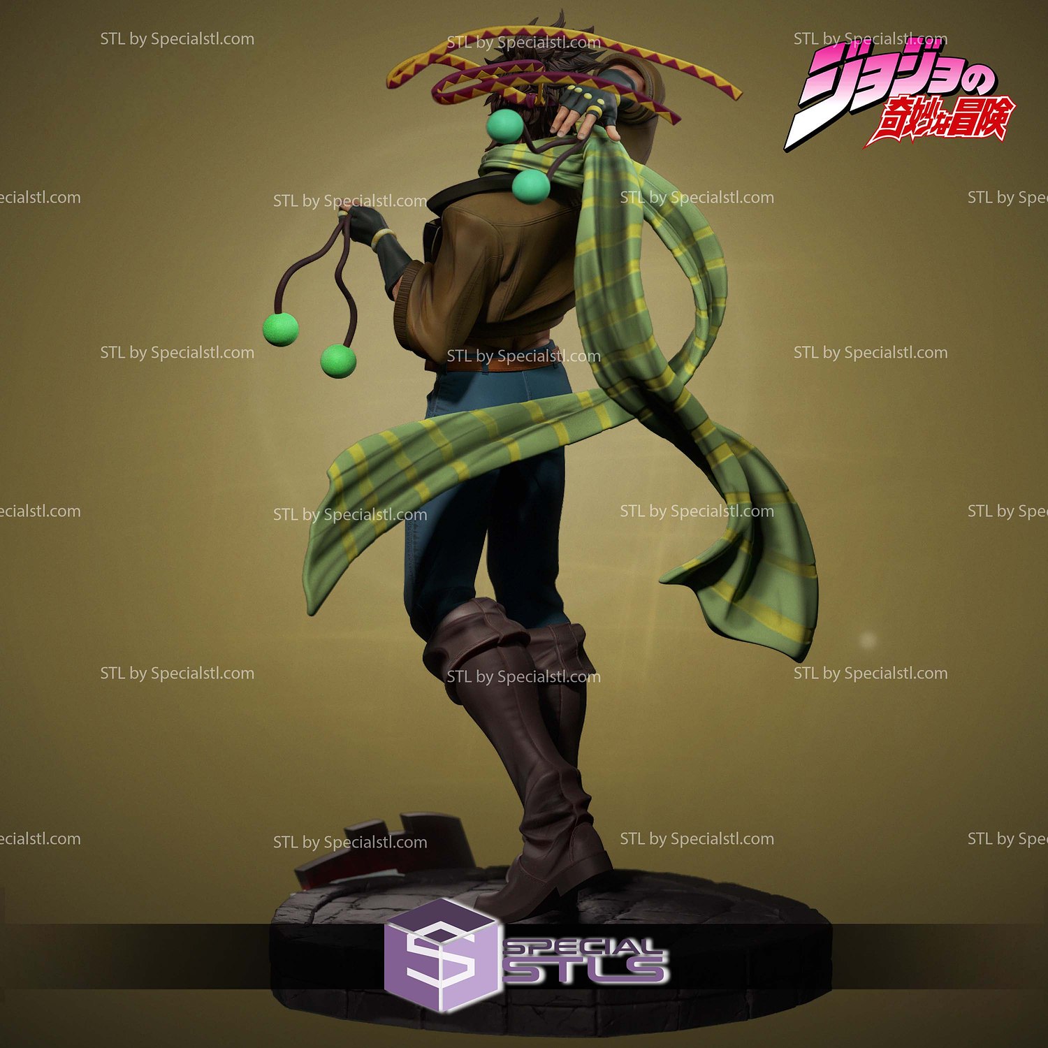 Joseph Joestar JOJOs Bizarre Adventure 3D Print Files STL Model — view 3