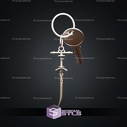 Laevatain Keychain Sword Arknights Endfield STL Files 3D Model