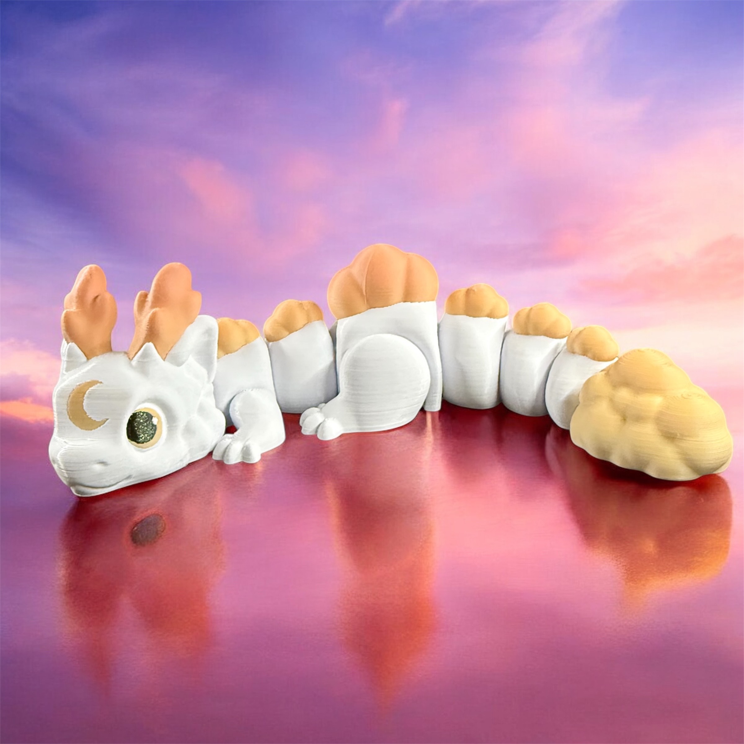 Teen Cloud and Fluffwing Dragon 3D STL Model — view 5