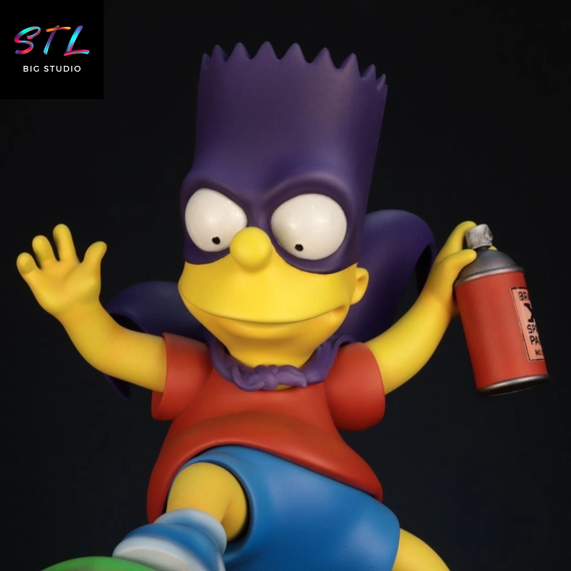 STL Bart Simpson on Skateboard (Bartman) | 3D Printable Figure | The Simpsons Model — view 4