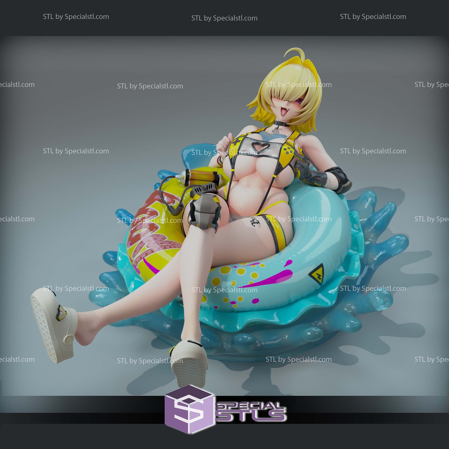 Nikke Elegg Boom and Shock 3D Printer Files STL Model — view 7
