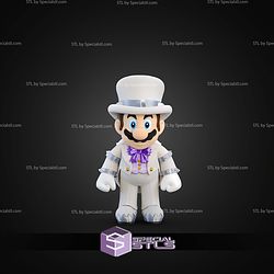 Basic STL Files Wedding Mario Multipart 3D Model
