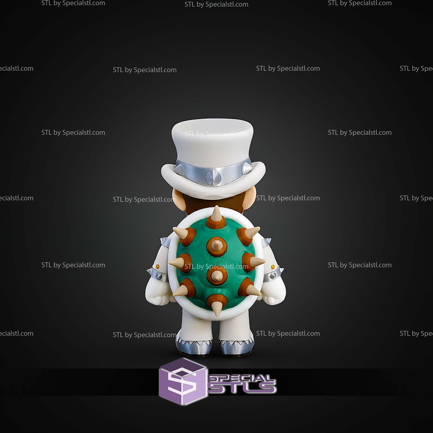 Basic STL Files Wedding Mario Multipart 3D Model — view 3