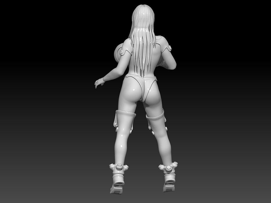 reika miercoles stand 3D STL Model — view 5