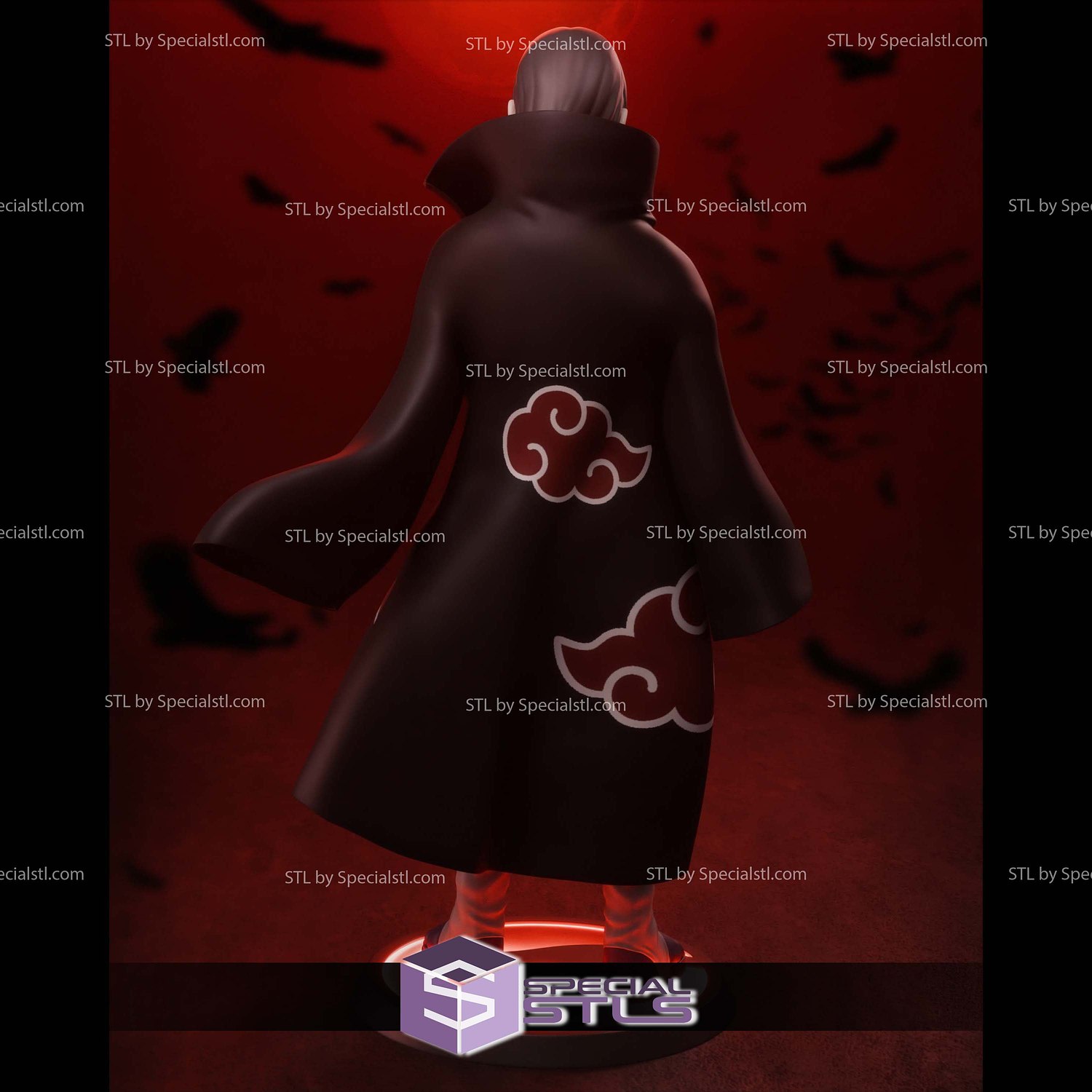 Itachi Uchiha Standalone 1-6 3D Printer Files STL Model — view 6