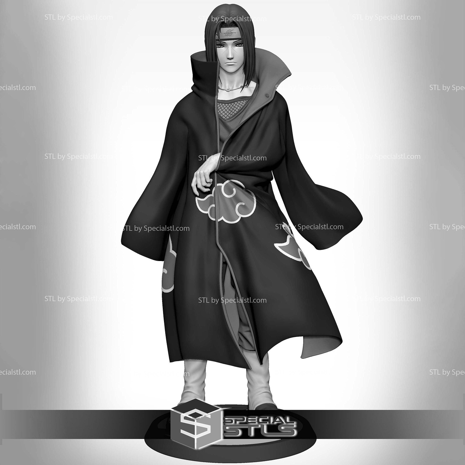 Itachi Uchiha Standalone 1-6 3D Printer Files STL Model — view 7