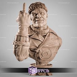 Guy Gardner Portrait Bust 352mm STL Files 3D Model