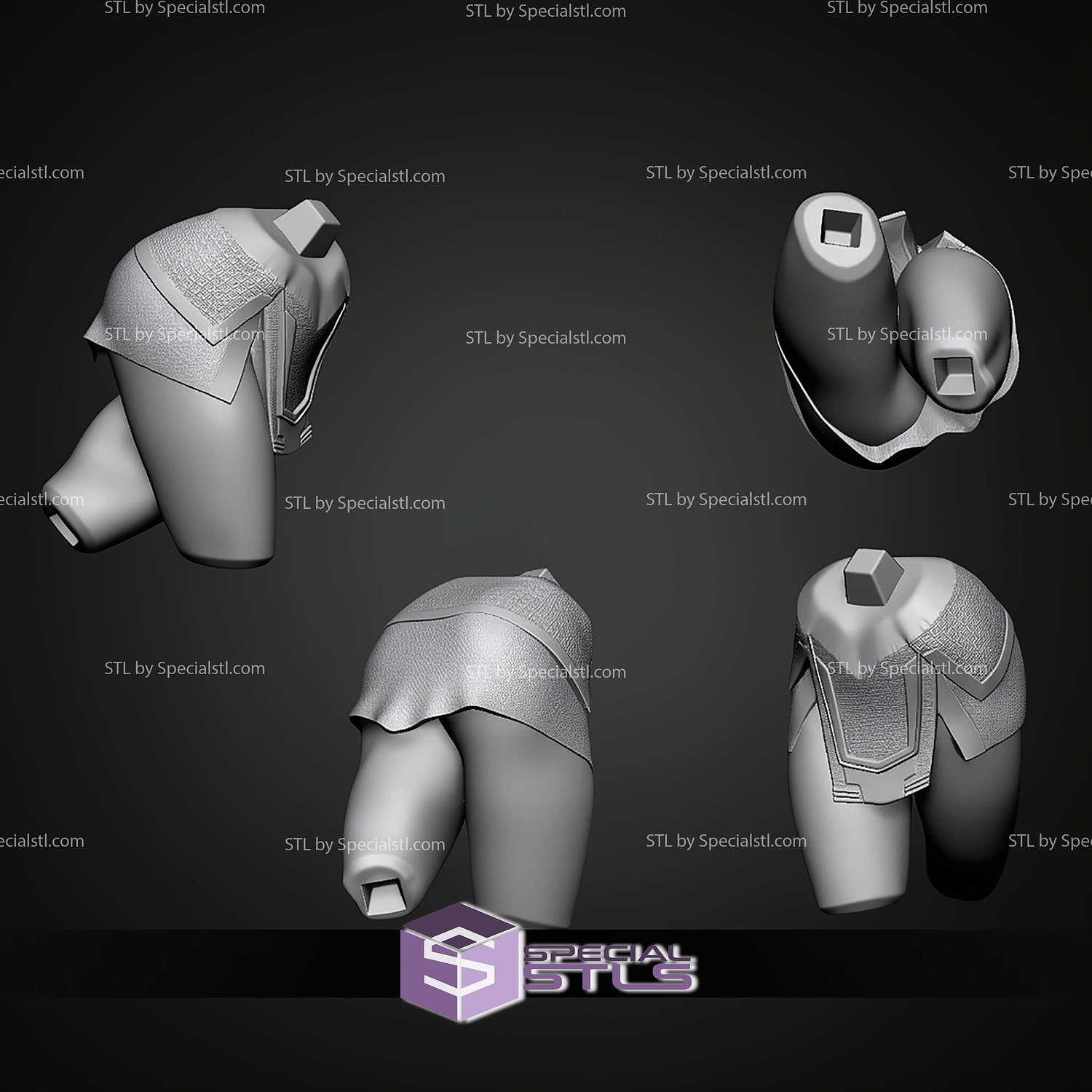 Mary Marvel Cloud Base STL Files 3D Model — view 7