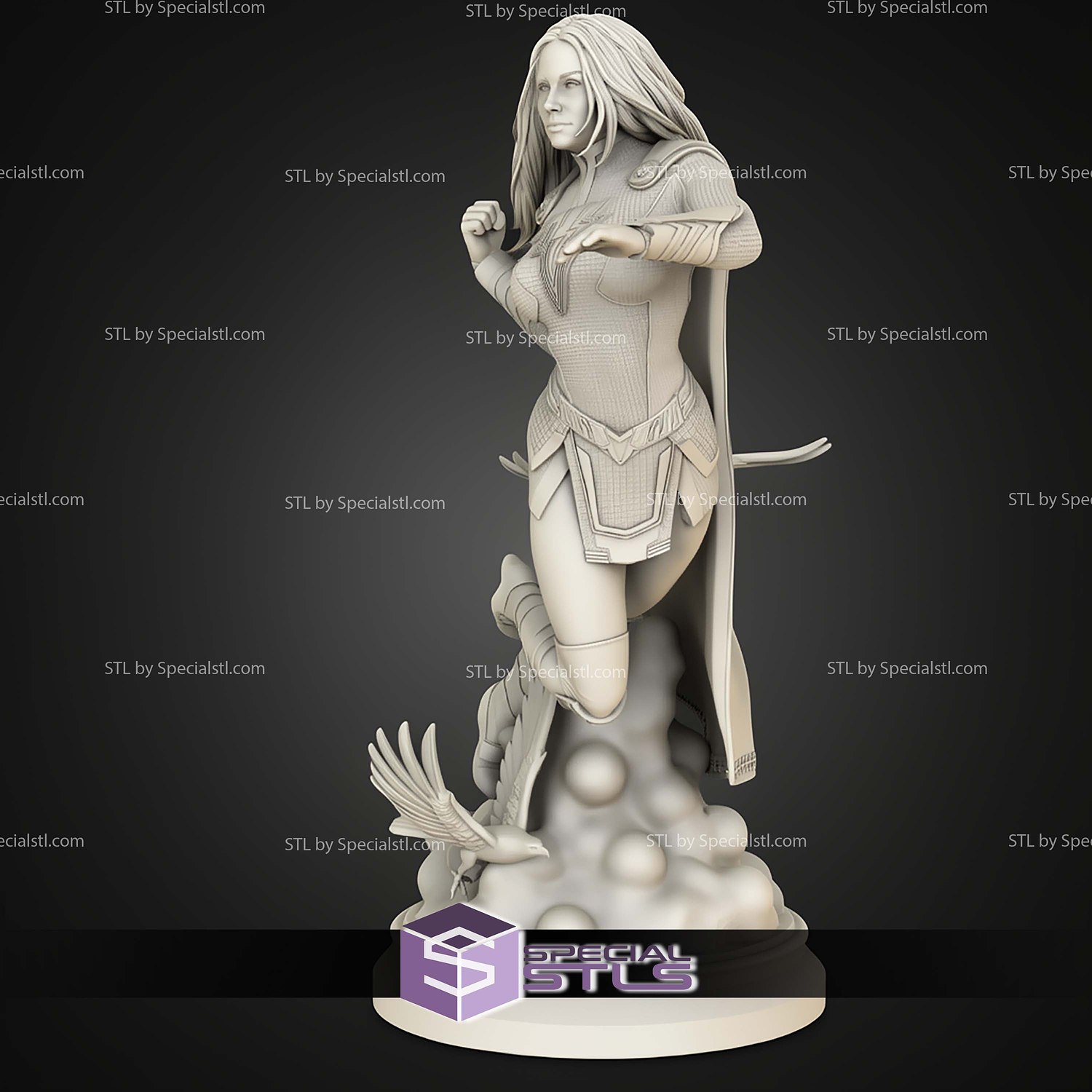 Mary Marvel Cloud Base STL Files 3D Model — view 8