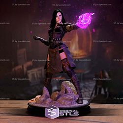 Yennefer The Witcher 1-4 Scale 3D Print Files STL Model