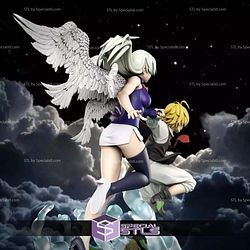 Meliodas and Elizabeth 200mm STL Files 3D Model