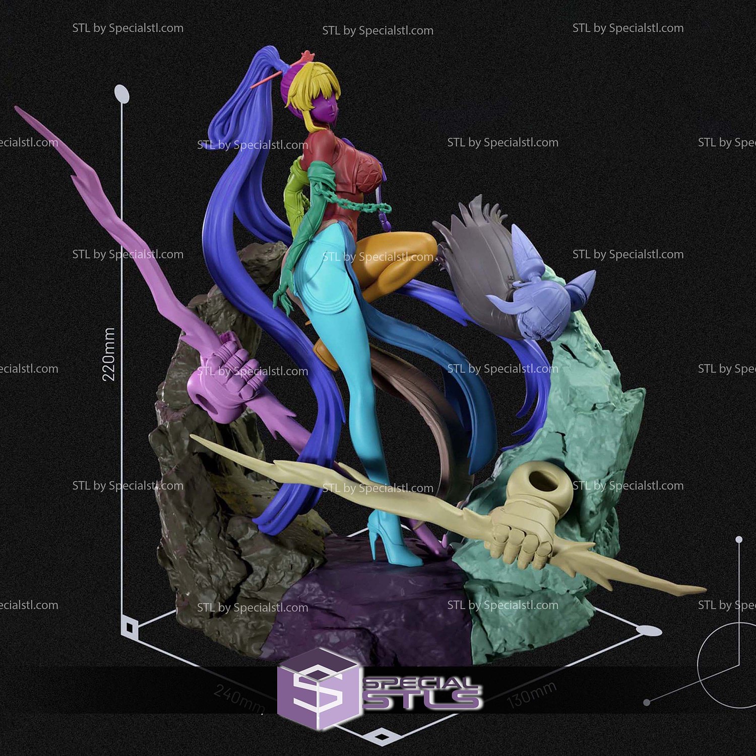 Yinlin Wuthering Waves STL Files 3D Model — view 6