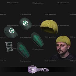 Cosplay STL Files Guy Gardner set 3D Model