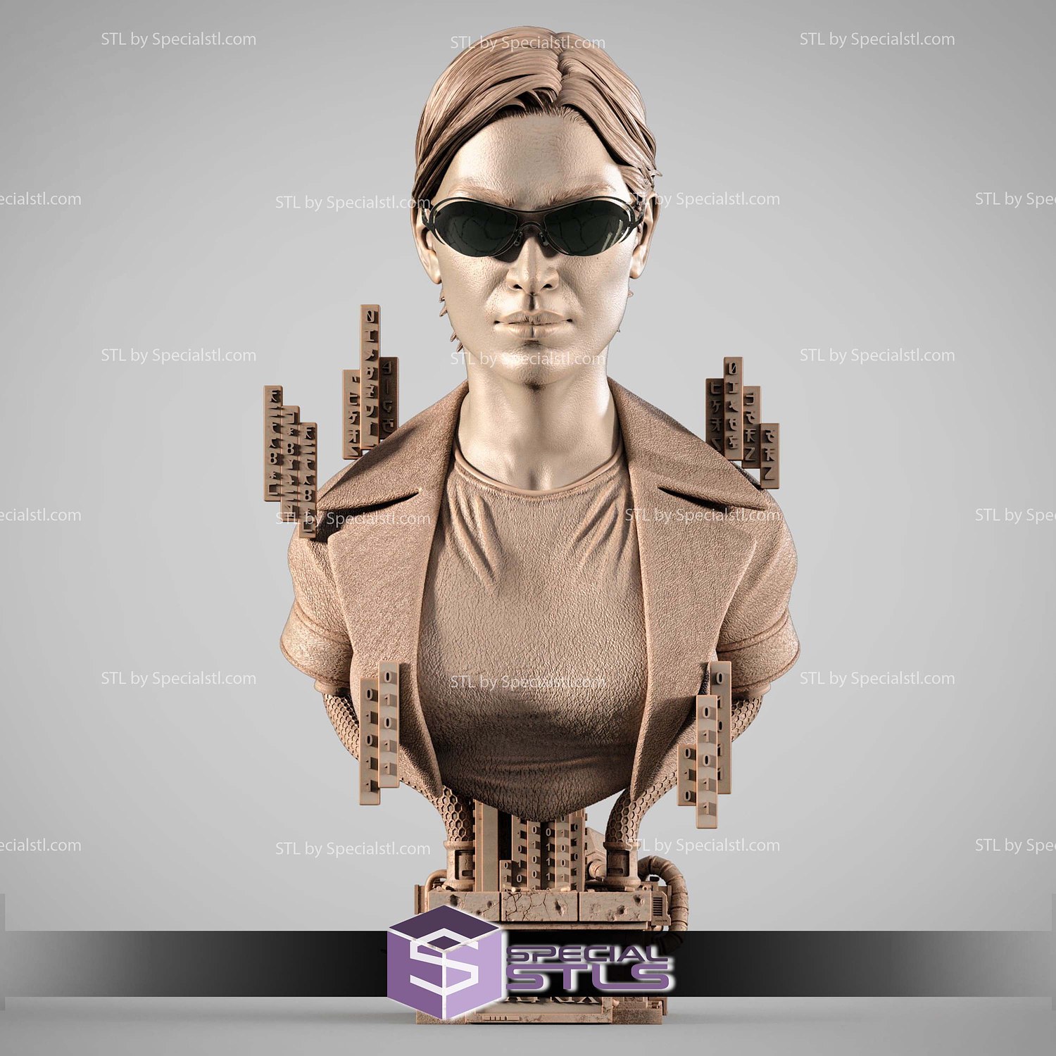 Trinity Portrait Bust STL Files 3D Model — view 2