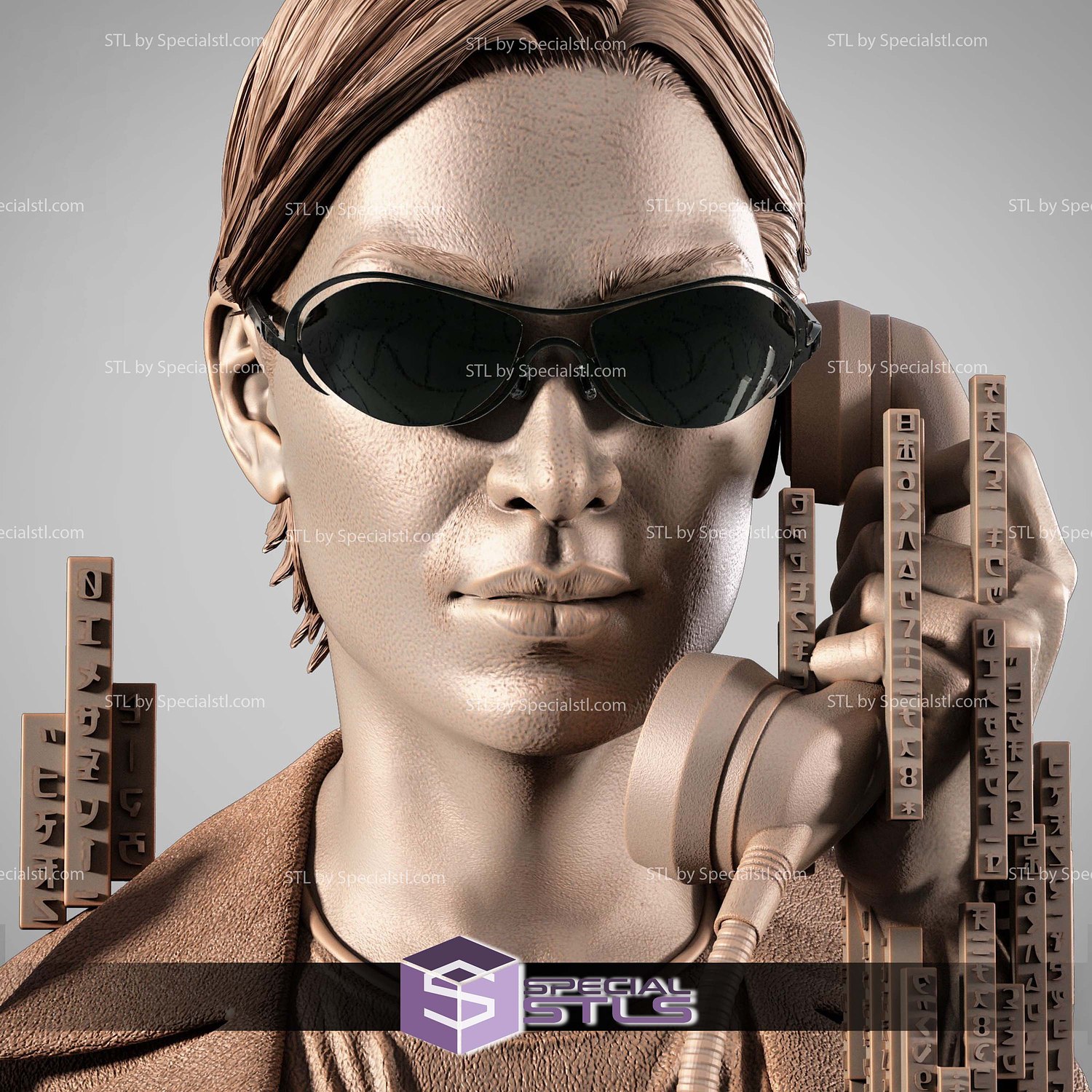 Trinity Portrait Bust STL Files 3D Model — view 3
