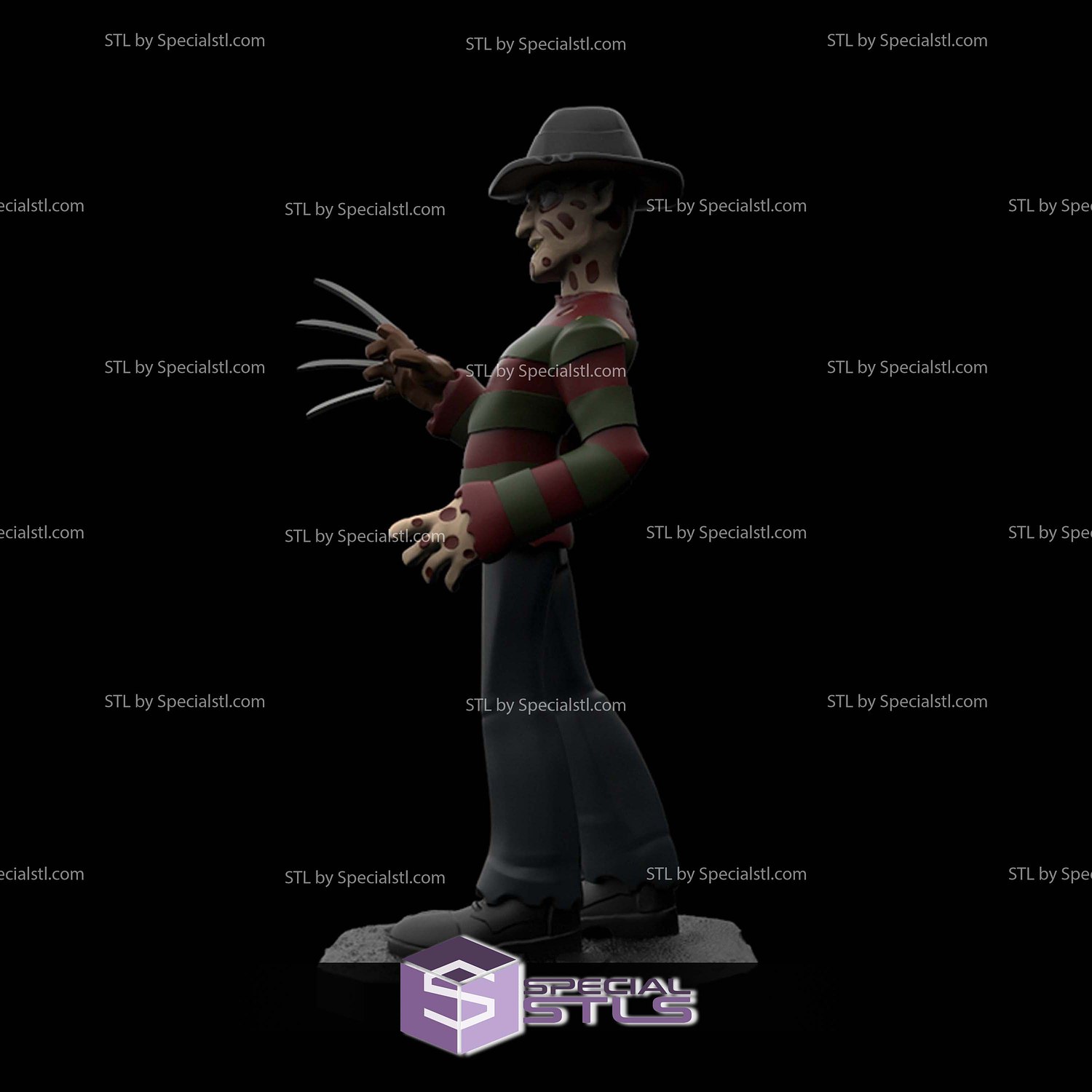 Disney Infinity Style STL Collection - Freddy Krueger 3D Model — view 3