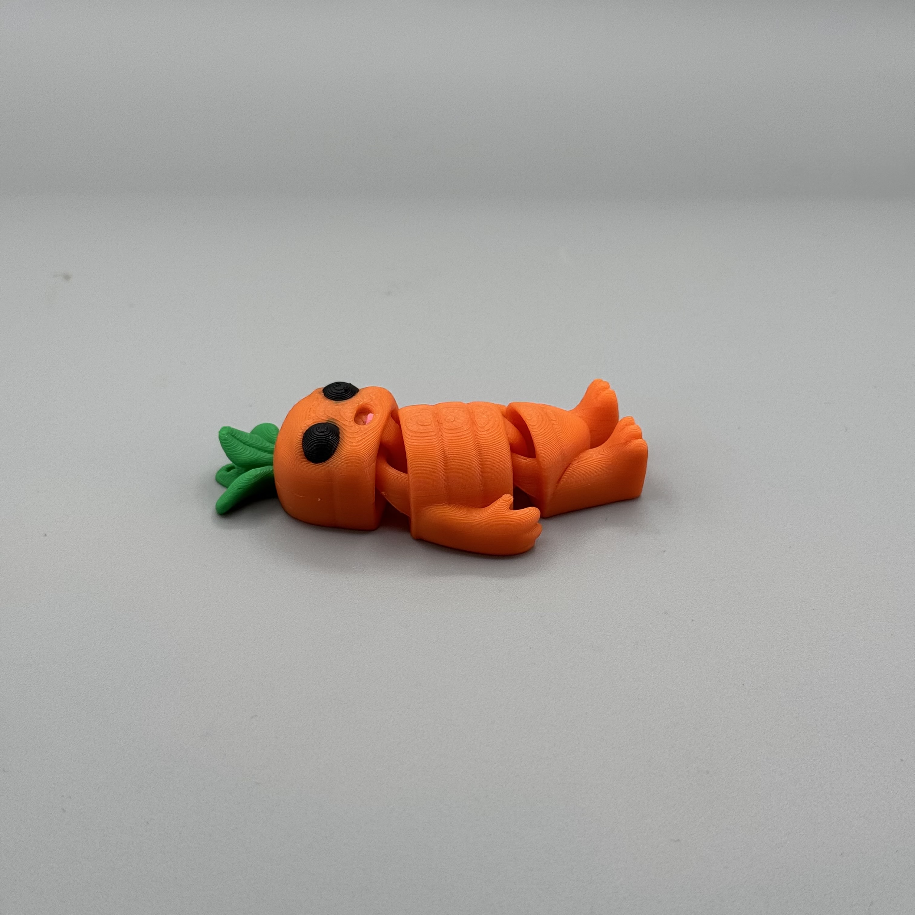 Flexy Carrot Dude + Keychain – No Supports! 3D STL Model